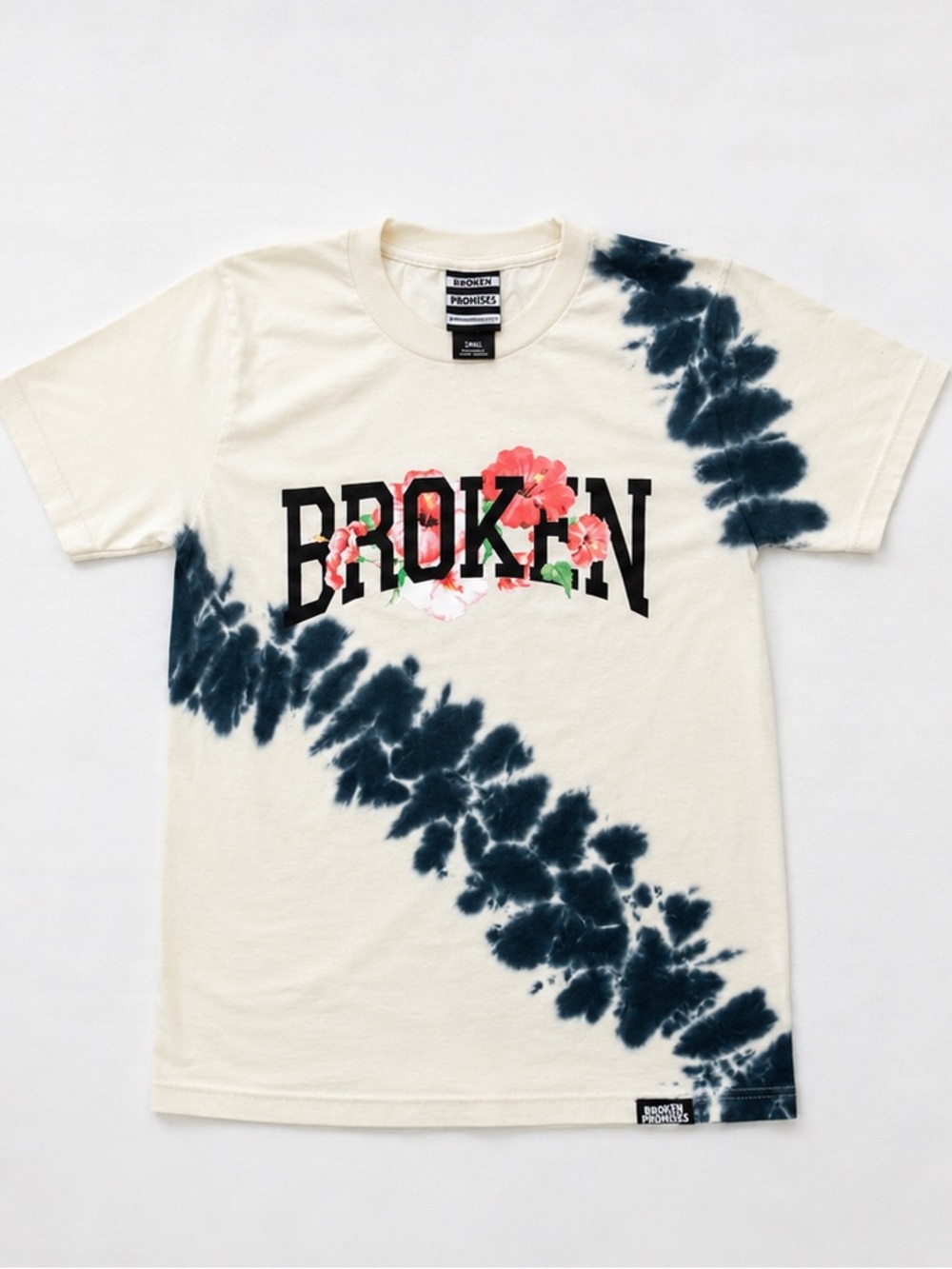 Ivory Tie-Dye 'BROKEN' Graphic Tee - Picture 2 of 4